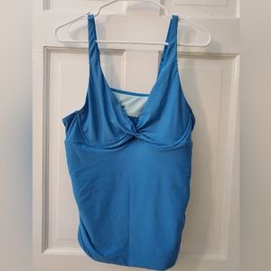 TIME AND TRU Womens XL Twist Front Tankini with Underwire